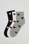 3 Pack Patterned Crew Socks