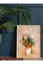 Colorful Flowers in a Vase One Piece Wooden Framed Painting - 4