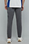 Solid Trakpants with Drawstring Waist - 4