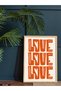 Minimalist Love One-Piece Wooden Framed Painting - 4