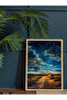 Night Scenery One Piece Wooden Framed Painting - 4