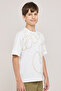Embroidered T-Shirt With Crew Neck and Short Sleeves - 4