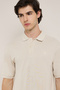 Solid Polo T-Shirt with Short Sleeves - 4