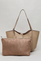 Solid Shoulder Bag Set