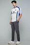 Solid Trakpants with Drawstring Waist - 2