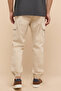 Solid Cargo Jeans with Button Closure - 6