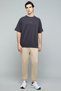 Embroidery Detail T-Shirt with Crew Neck and Short Sleeves - 3
