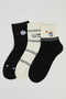 3 Pack Patterned Crew Socks