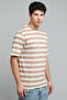 Striped T-Shirt with Crew Neck and Short Sleeves - 6