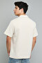 Textured Shirt with Revere Collar and Short Sleeves - 6