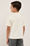 Embroidery Detail T-Shirt with Crew Neck and Short Sleeves - 5