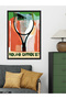 Roland Garros'87 One Piece Black Wooden Framed Painting - 3