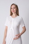 Polka Dot Dressing Gown Maternity-Nursing Nightgown 2-Piece Set - 4