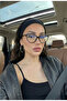 Women's Blue Light Protective Glasses with T-Detail Cateye Frame 53 Ekartman - 2