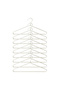 9 Pieces of Ecru Color Fabric Covered Metal Clothes Hangers, Garment Hangers 21.5X42X0.5 - 5