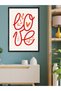Minimalist Love One-Piece Black Wooden Framed Painting - 3