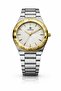 Regal SD1434 Analog Watch for Men – Stainless Steel Strap, White Dial with Gold Bezel,