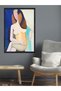 Oil Painting Appearance of a Woman Figure One Piece Black Wooden Framed Painting - 3