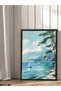 Seascape One Piece Black Wooden Framed Painting - 4