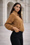 Women's Oversize Zippered Bomber Jacket - 6