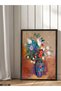 Flower in Vase One Piece Black Wooden Framed Painting - 4
