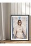 Angel Winged Woman One Piece Black Wooden Framed Painting - 4