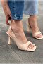Solvion Heeled Sandals Nude Matte Leather - 3
