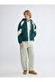 Vizyon New Season Green Loose Fit Color Blocked Men's Jacket - 2