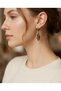 Vintage Women's Earrings Bronze Authentic Jewelry Margazite Stone Embellished Bird Feather Model