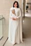 Hand Embroidered Floral Evening Dress - 2