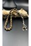 Tibetan Agate Natural Stone 33-Piece Prayer Beads 8 mm – Grounding, Balance, Inner Peace, Stylish Men's Gift - 3