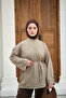 Women's Double Sleeve Slit Shirt Mint Green - 4