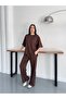 Women's Oversize Two-Piece Set Casual Basic T-Shirt Pants Set Relaxed Fit Daily Combination - 5