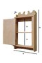 شبشب توابل MDF خام قابل للطلاء، رف جداري متعدد الأغراض (56 × 35 × 10) - 2