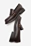 Alitzel Women's Genuine Leather Loafer Brown - 5