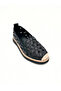 Black Women's Daisy Patterned Poly Orthopedic Summer Shoes Vdz03034 - 7