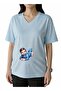 Retiring Baby Boy Printed V-Neck Oversized Maternity T-Shirt 1Gj2