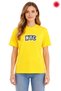 Unisex Oversize Yellow Nyc Printed T-Shirt 100% Cotton Streetwear Urban Loose Fit Women Men T-Shirt - 2