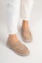 Alitzel Women's Genuine Leather Loafer Mink Suede - 6