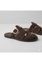 (Park Moda) Closed Toe Troc Women's Slippers Brown - 3