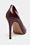 Lunara Burgundy Rustic Patterned Pointed Toe Women's Stiletto - 8
