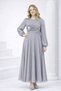 Papatya Pearl-Detained Lininged Girls' Turkish Dress - Dress