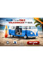 1:24 1963 Volkswagen T1 Bus Blue-White Die-Cast Collectible Model - 2