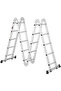 Multi-Purpose Foldable Ladder - 4x5, 12 Steps ( Silver) - 4