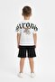 Boys' 2-Piece Shorts Set Bicycle Yala Short Sleeve Pocketed Printed T-Shirt - Elastic Waistband - 4