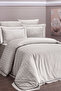 Novel Line %100 Cotton 200 Tc (80 Thread) Deluxe Satin Single Duvet Cover Set