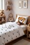 Bow Tie Friend Patterned Single Baby Kids Bedding Set - 8