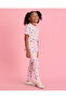 Girls Pink Printed Leggings - 2