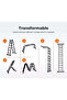 Multi-Purpose Foldable Ladder - 4x6, 24 Steps ( Black) - 3