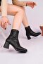 Senyo 625 Black Flexible Stretch Zippered Women's Boots - 3